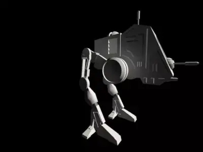 AT-PT Star wars Walker Free low-poly 3D model