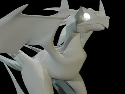 Bird Dragon MEDIUM Low-poly 3D model