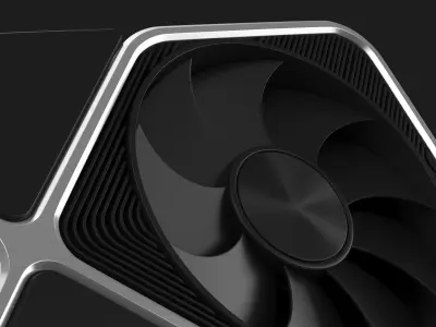 Graphics Card NVidia RTX 3090 3D model