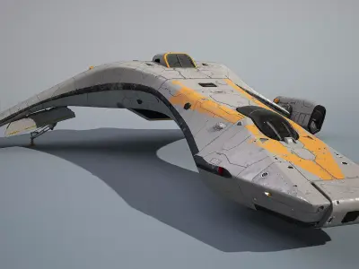 3D SpaceFighter Raptor  3D model