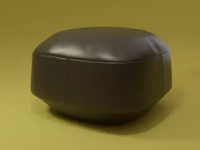 Leather stool Free 3D model