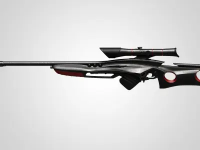 Sci-Fi Sniper Rifle 03 3D model