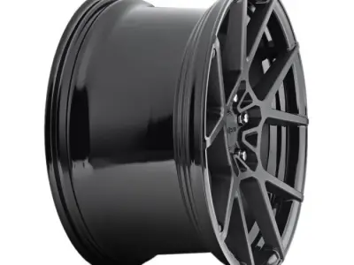 Rotiform KPS Wheel Matte Black With Gloss Black Windows Low-poly 3D model