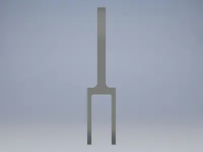 Hinge metal hook 3D model