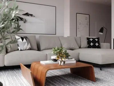  Timber Replica Ceets Bent Coffee Table Model 