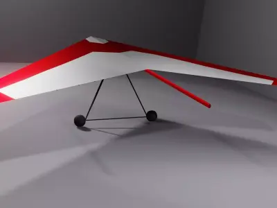  Hand Glider Low-poly 3D model