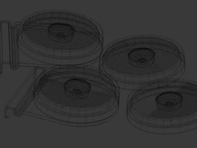 Side light - Luz lateral Free low-poly 3D model