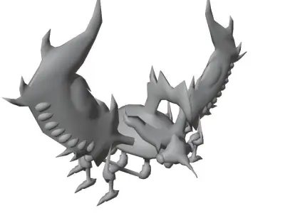 Number 3 Cicada King Low-poly 3D model