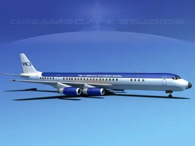 Douglas DC-8-63 Air Charter Intl 1 3D model