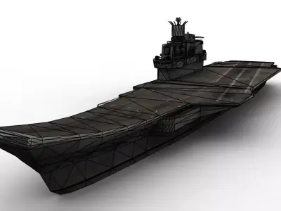 Kuznestov Russian Carrier Low-poly 3D model