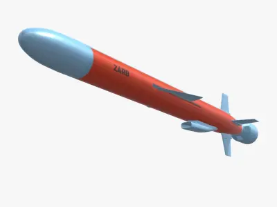 ZARB Pakistan Navy Anti-Ship Cruise Missile 3D model