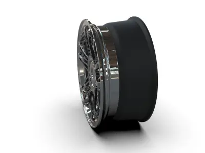 rims tuning chrome matt 3D model