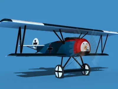 Fokker D-VI V09 3D model
