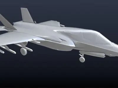 F-35 Lightning II Low-poly 3D model