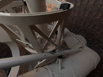 Palomar Observatory Low-poly 3D model