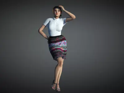 Khaub ncaw clothes 3D model
