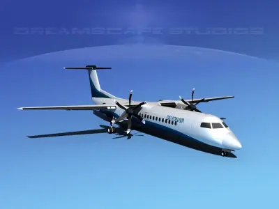 Dehaviland DHC-8 400 Devonair 3D model