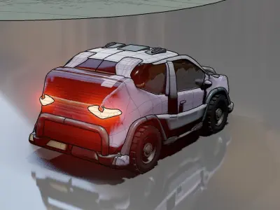 WRC Rally Car Design 3D model