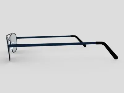 Glasses 5 eyeglasses Low-poly 3D model