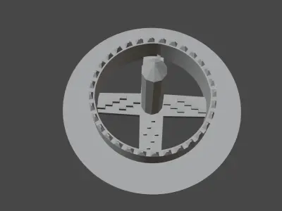 Polystyrene Hole drill 3D model