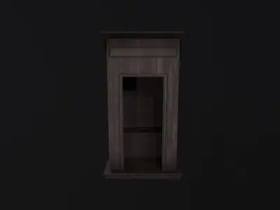 Outhouse Toilet Low-poly 3D model