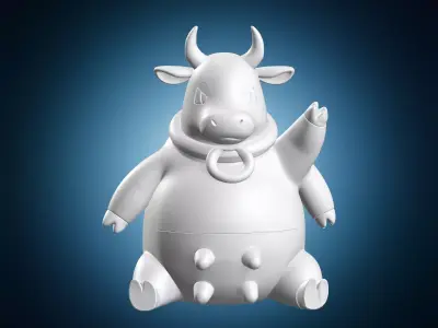 Miniature Miltank Figure 3D print model