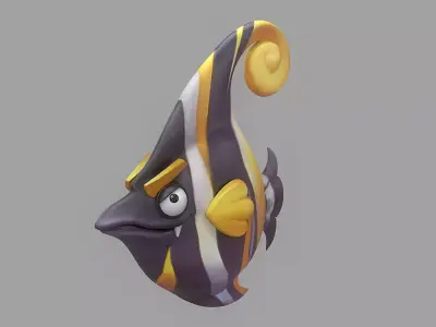 Cartoon Fish 14 Low-poly 3D model