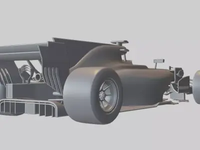 Formula 1 Racing Car Low-poly 3D model purchase