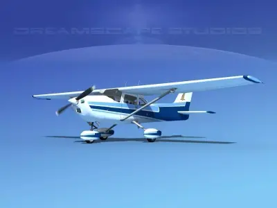 Cessna 172 Skyhawk 1976 V02 3D model