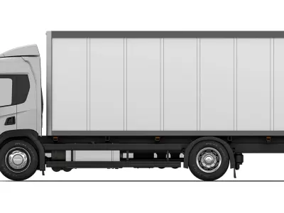 Truck P500 lorry truck 2018 3D model