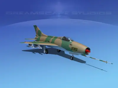 MIG-21 Fishbed V05 3D model