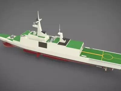 Fregat la fayette class  3D model