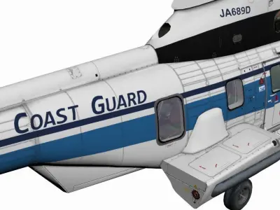 AS332 MkII Super Puma 3D model