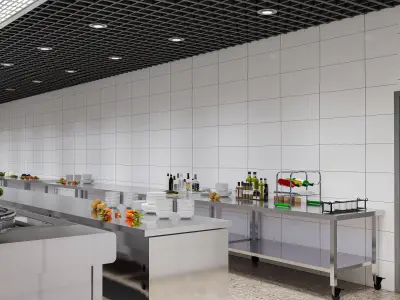 Commercial Kitchen 6 3D model