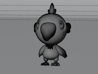 Mini chocobo Chicken 3D Model Free 3D model