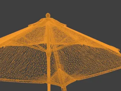 Umbrella Low-poly 3D model purchase