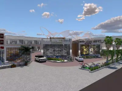 Modern Commercial Building -Aspire Project Exterior Design 3D model