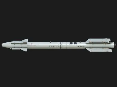 AA-11 Archer - Vympel R-73 R73M2 Air to Air Missile Low-poly 3D model