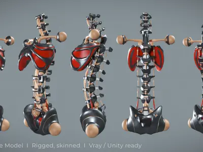 Robot Spine Free 3D model