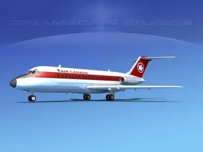 Douglas DC-9-15 Air Canada 3D model