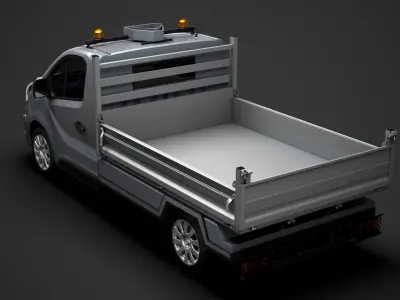 Opel Vivaro Tipper 2014 3D model