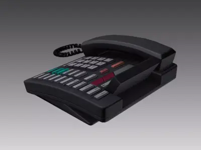 Office Phone Low-poly 3D model buy