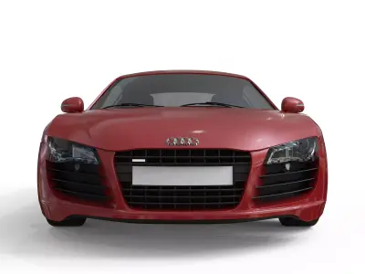 AUDI R8 Low-poly 3D model order