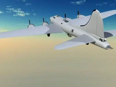 Boeing B 17 3D model