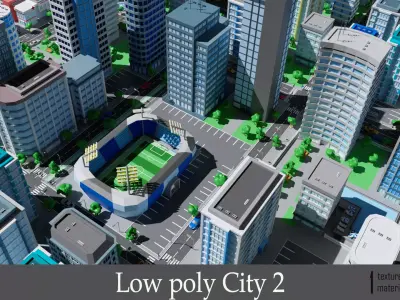 City 2 Metropolis  Low-poly 3D model