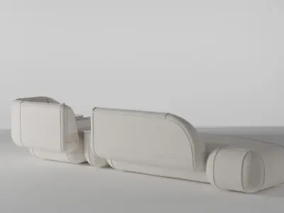 RAFT modular sofa Free 3D model