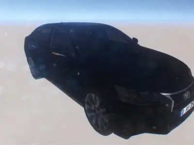 Lexus Gs Low-poly 3D model