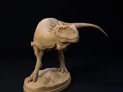 Rugops standing 1-35 scale pre-supported dinosaur FREE model Free 3D print model