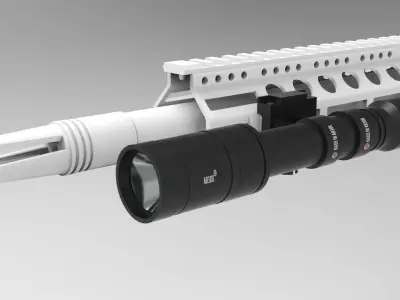 Arisaka 600 Scout Low-poly 3D model