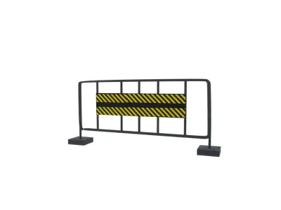 Barricade Free low-poly 3D model
